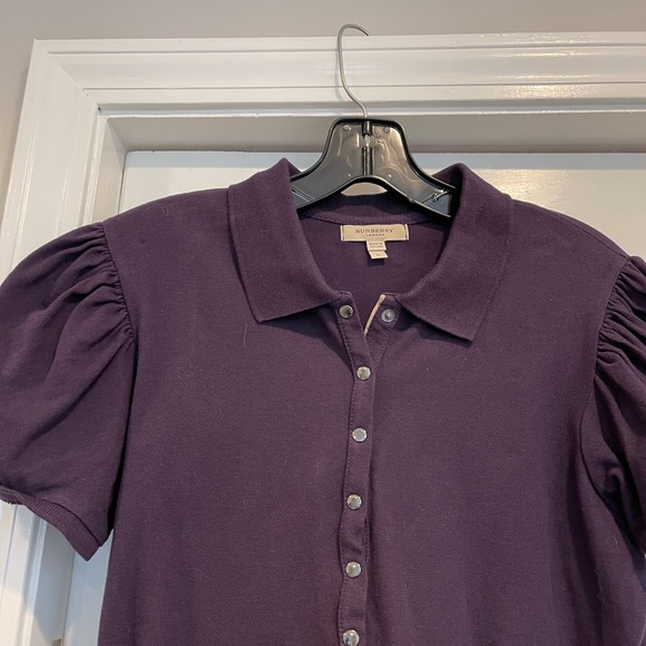 Burberry Purple Polo size L - Picture 3 of 4